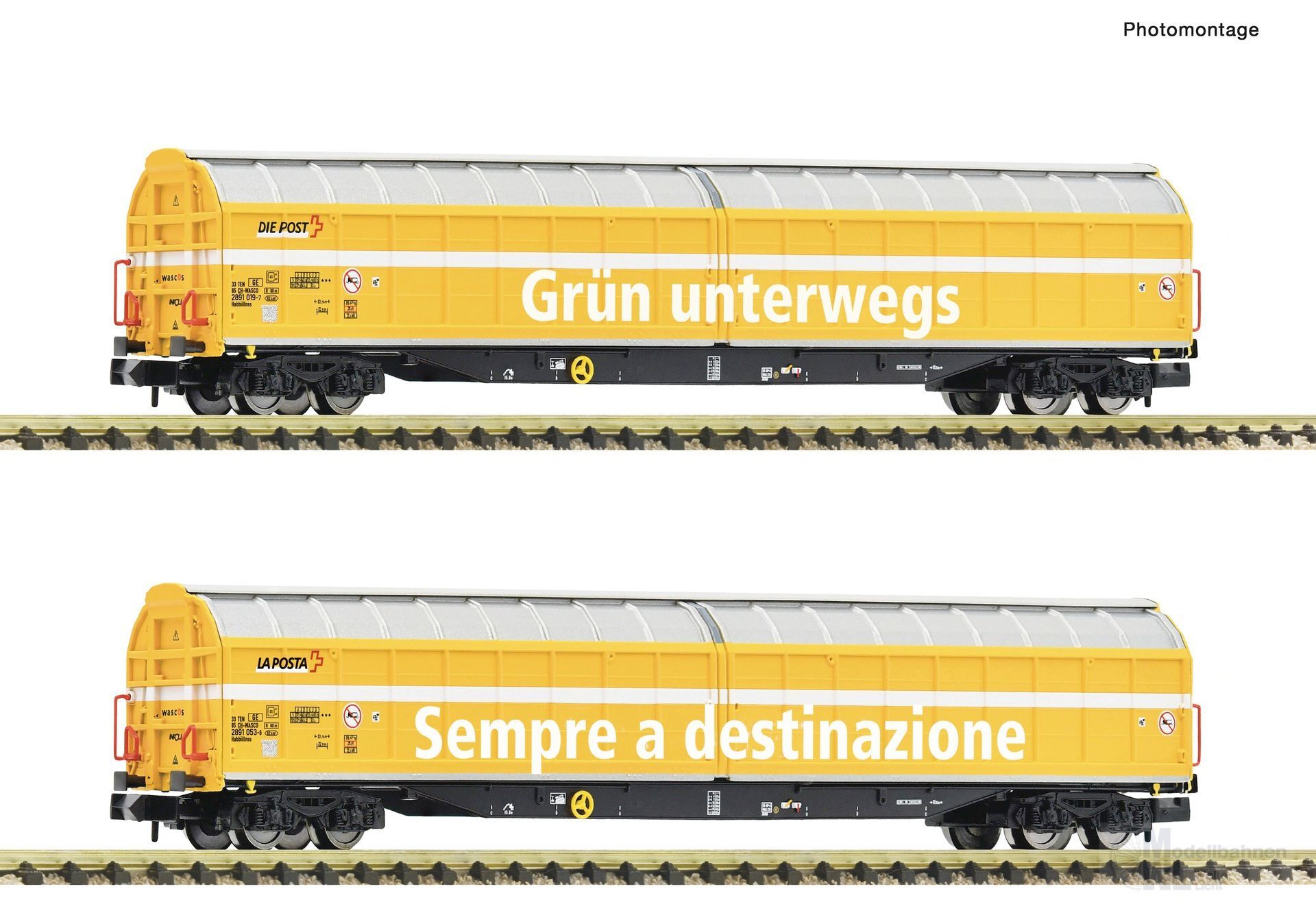 Fleischmann 6660155 - Schiebewandwagen Set WASCOSA Ep.VI 2.tlg. N 1:160