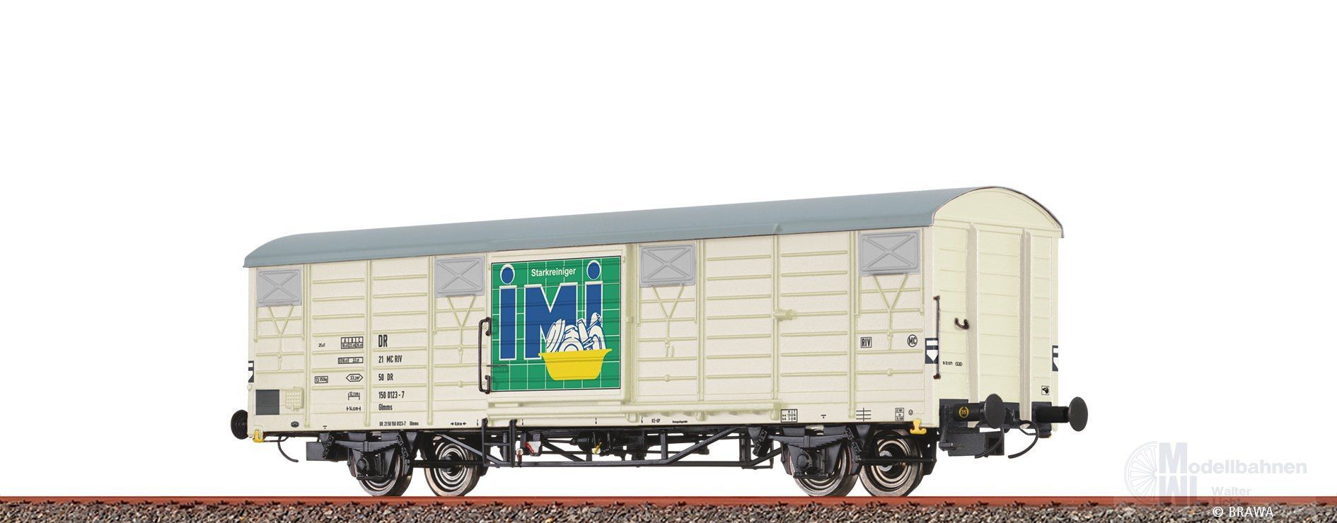 Brawa 49927 - Güterwagen ged. DR Ep.IV IMI H0/GL Brawa 49927 - Güterwagen ged. DR Ep.IV IMI H0/GL