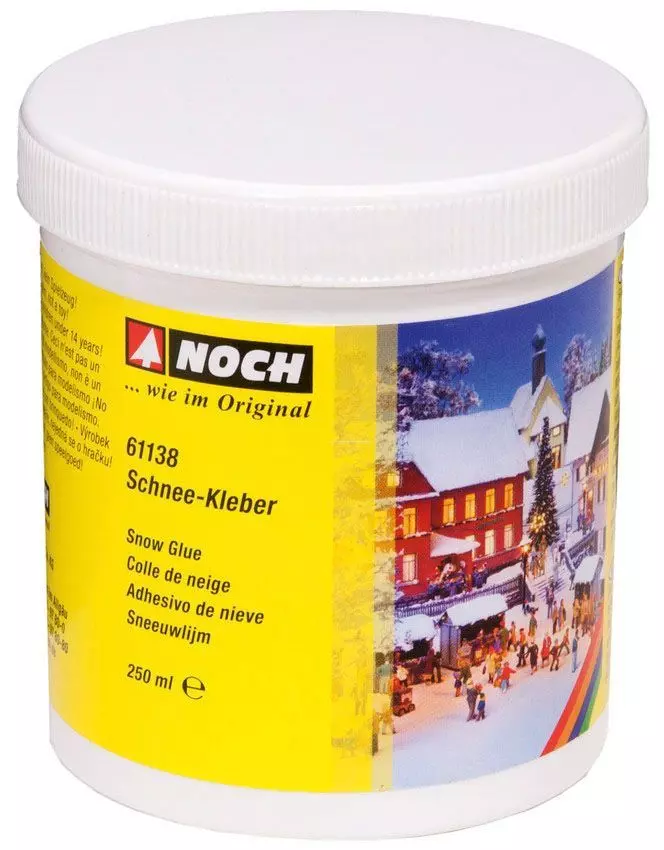 Noch 61138 - Schnee-Kleber 250 g G/1/0/H0/H0m/H0e/TT/N/Z