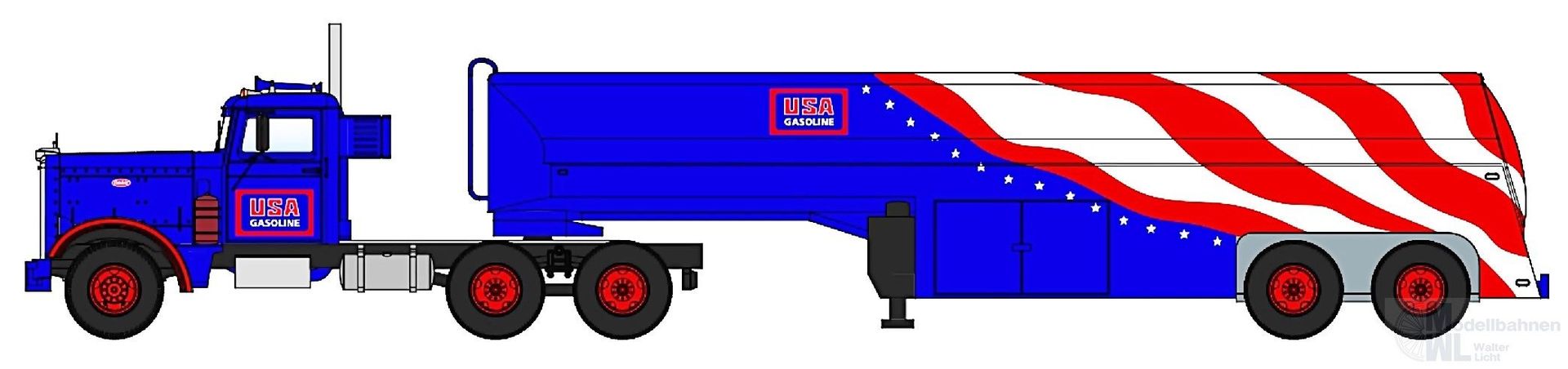 NPE NA99164 - Peterbilt 281 C Gasoline USA H0 1:87 NPE NA99164 - Peterbilt 281 C Gasoline USA H0 1:87