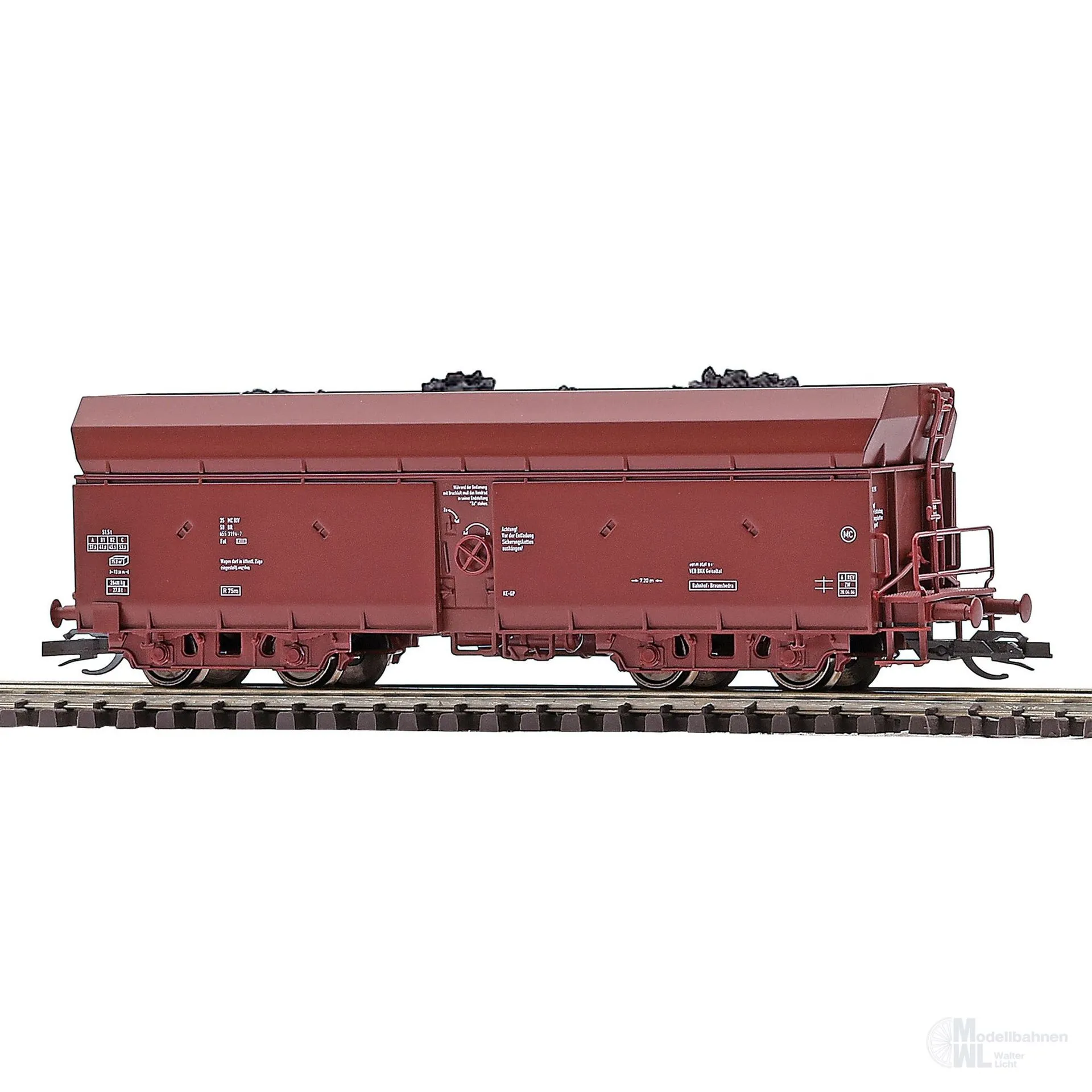 Busch 31331 - Kohlewagen DR Ep.IV FAL Ladegut Kohle TT 1:120
