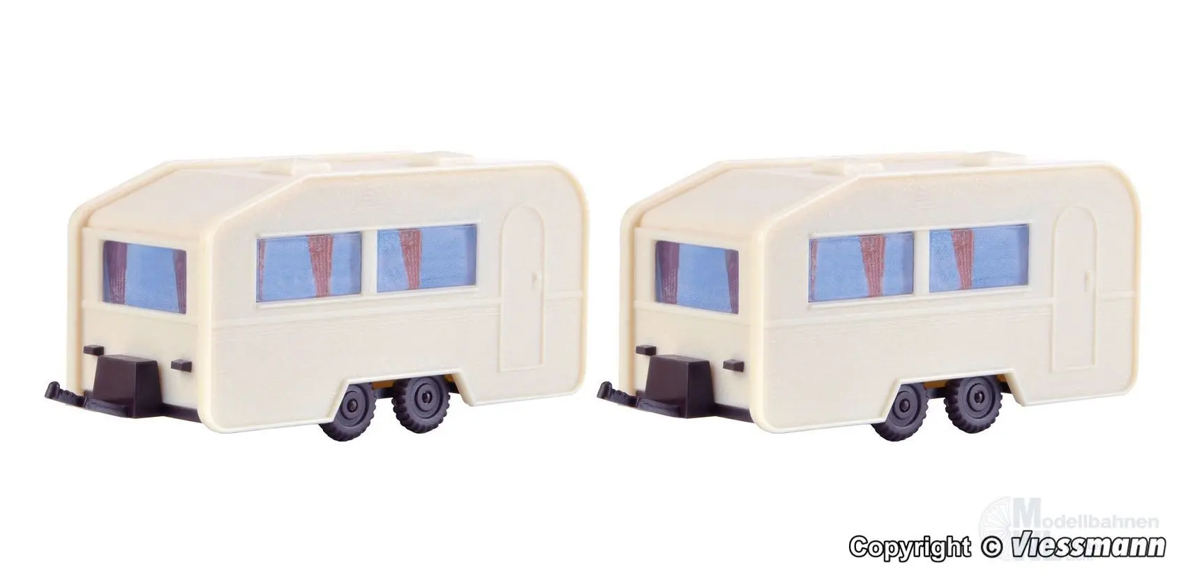 Vollmer 45147 - Wohnwagen 2 Stück H0 1:87