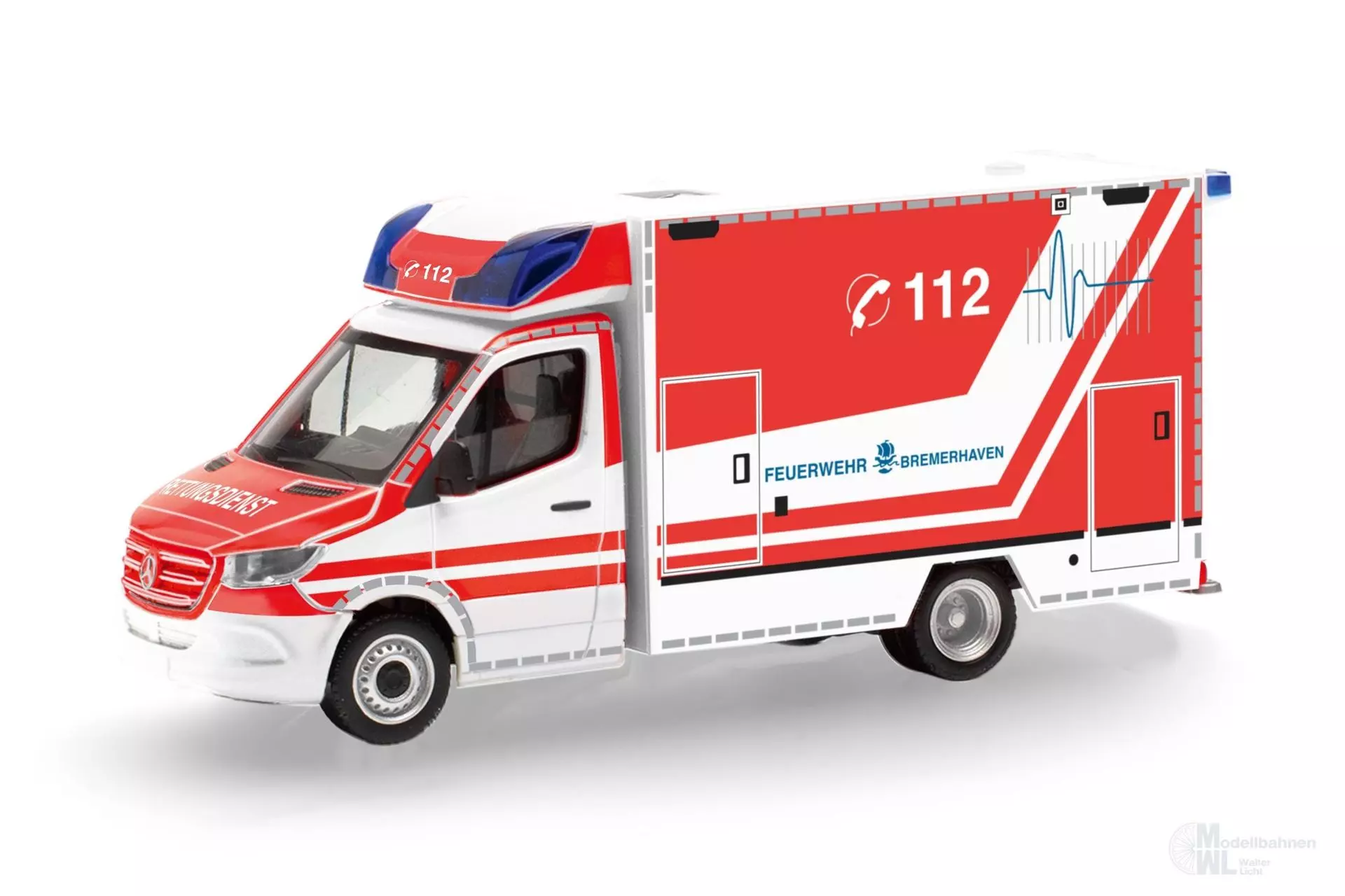 Herpa 099462 - Mercedes-Benz Sprinter 18 RTW FW Bremerha H0 1:87