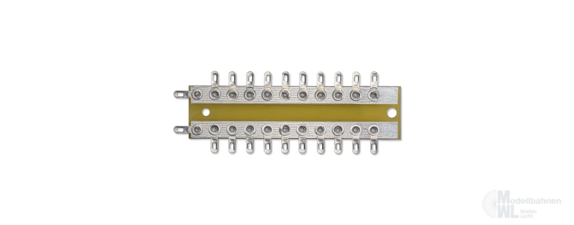 Brawa 3915 - Verteiler-Lötösenplatte 2-pol 10-fach 1.Stck.