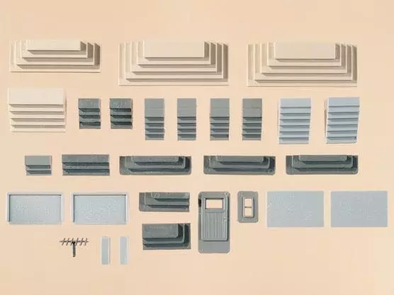Auhagen 48646 - 17 verschiedene Treppen H0 1:87 / TT 1:120