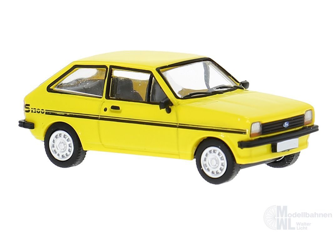 PCX-Models 870769 - Ford Fiesta Mk1 S in gelb H0 1:87