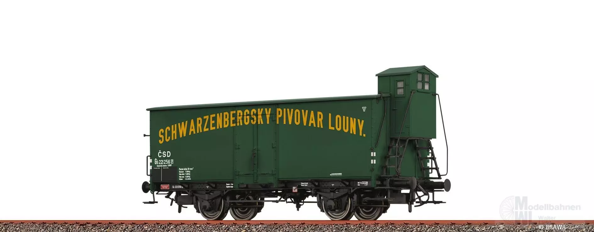 Brawa 51212 - Bierwagen CSD Ep.II Schwarzenbergsky Pivovar Louny H0/GL