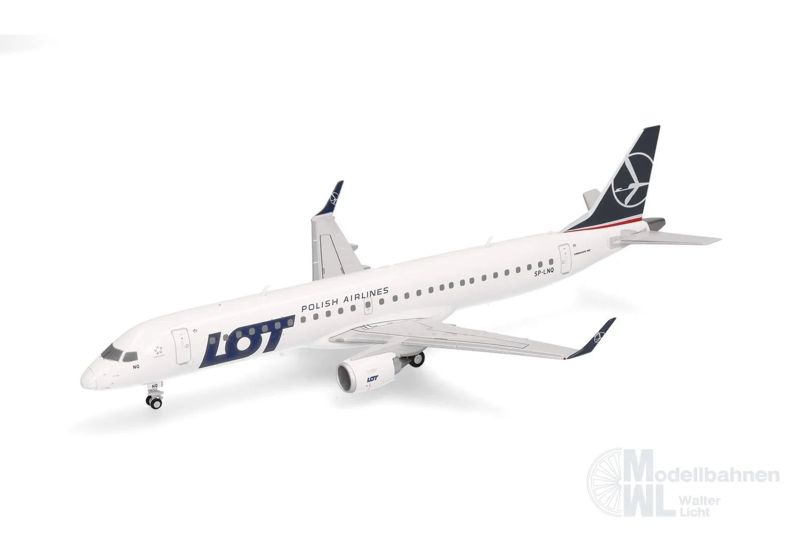 Herpa 573825 - Embraer E195 LOT Polish Airlines 1:200
