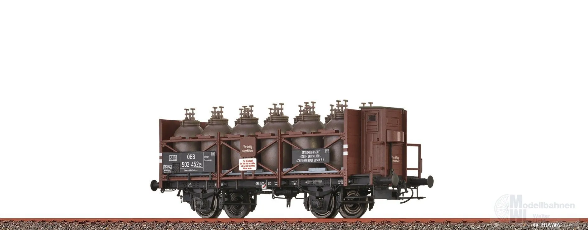 Brawa 49328 - Säuretopfwagen ÖBB Ep.III Z P H0/GL