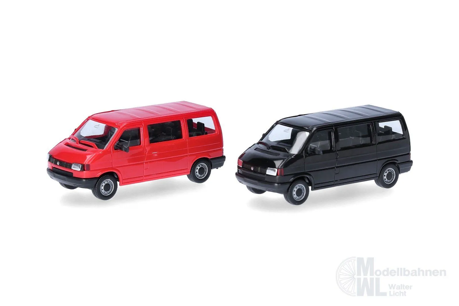 Herpa 012805-003 - MiKi VW T4 Bus rot und schwarz H0 1:87