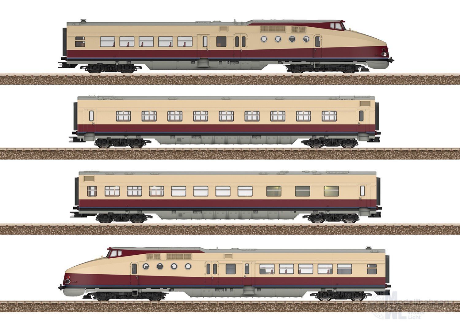 Trix 25175 - Triebzug VT 18.16 DR Ep.VI 4.tlg. H0/GL Trix 25175 - Triebzug VT 18.16 DR Ep.VI 4.tlg. H0/GL