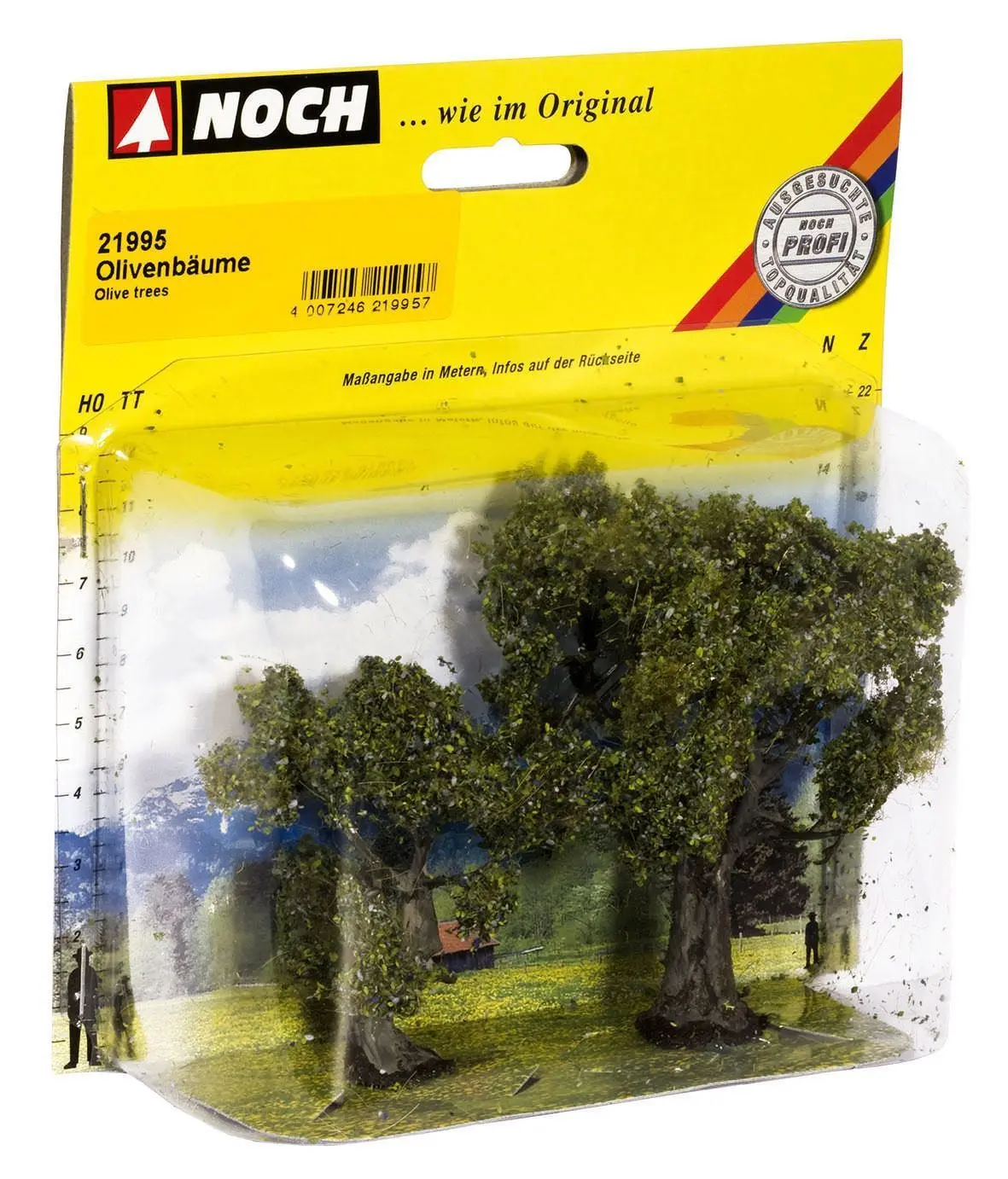 Noch 21995 - Olivenbäume 2 Stück, 6 und 9 cm hoch H0 1:87/TT 1:120