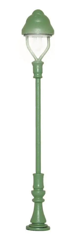 Viessmann 6911 - Einheits-Gaslaterne grün LED warmweiß TT 1:120