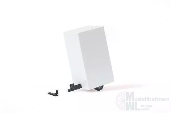 Rietze 70214 - Werbeanhänger eckig weiß H0 1:87