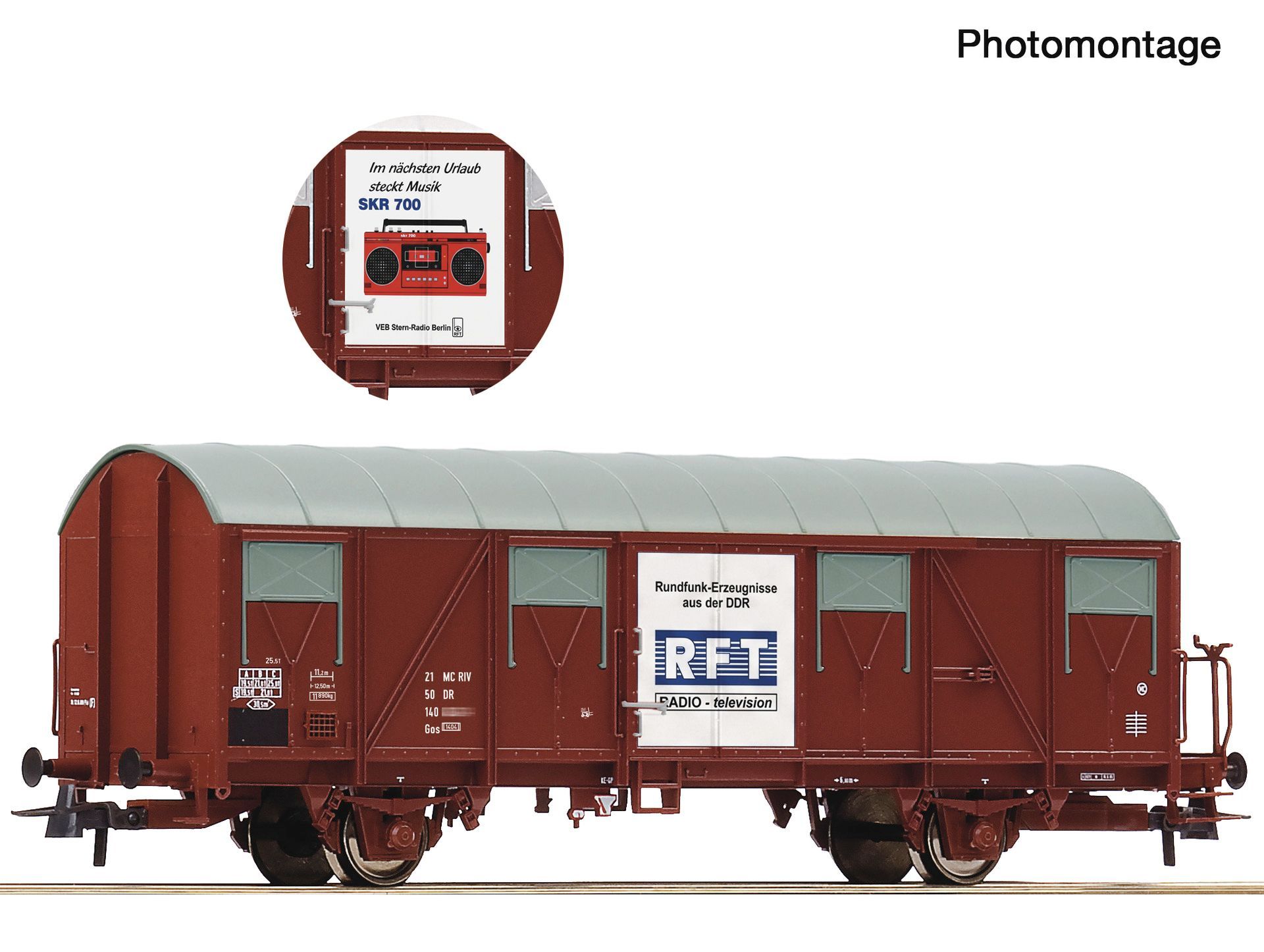 Roco 76609 - Gedeckter Güterwagen Glmhs DR