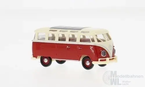 Brekina 31860 - VW T1b Samba rot/elfenbein H0 1:87
