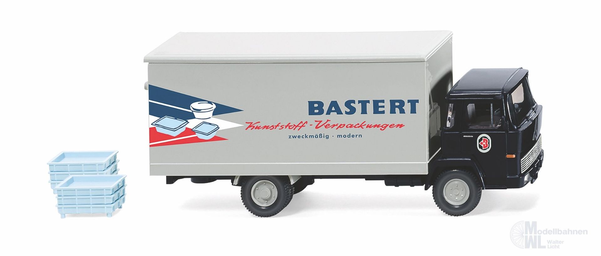 Wiking 042501 - Koffer-Lkw Magirus 100 D7 H0 1:87