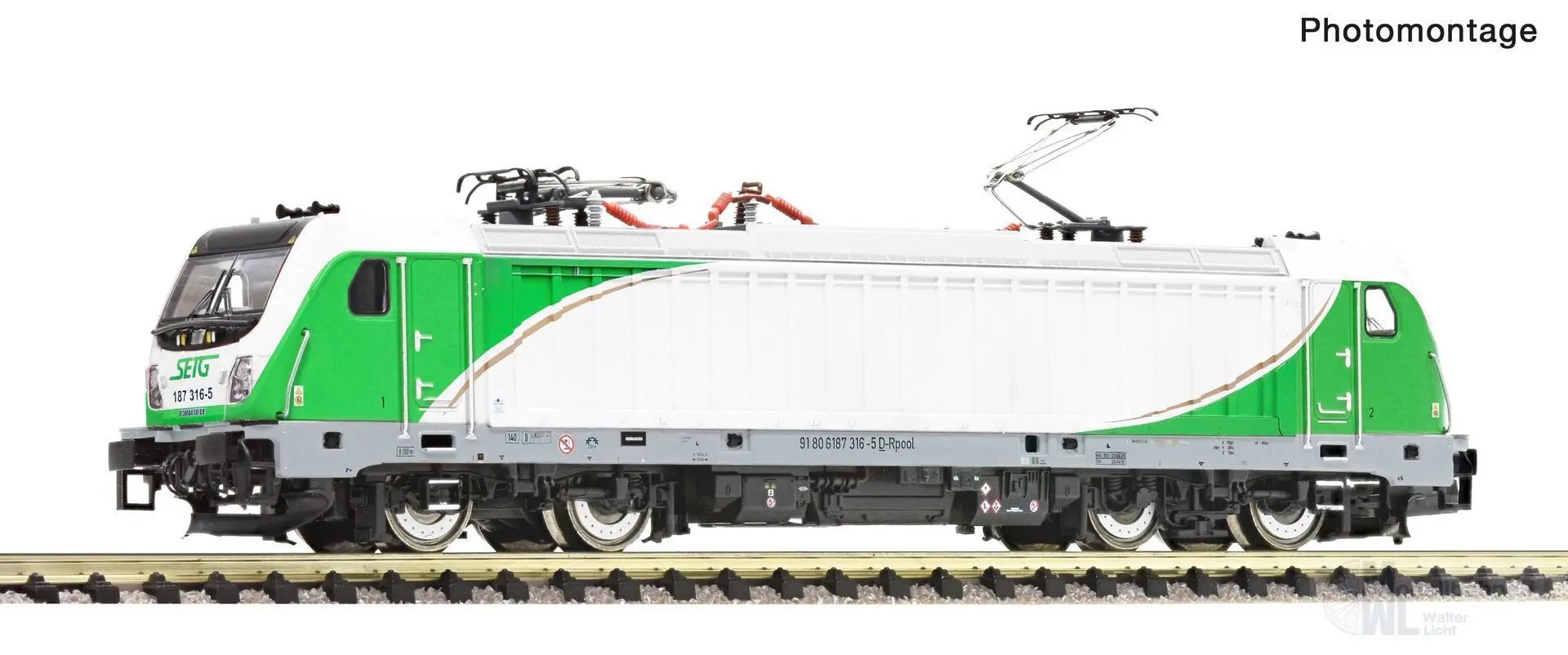 Fleischmann 7560089 - E-Lok BR 187 316-5 SETG Ep.VI N 1:160