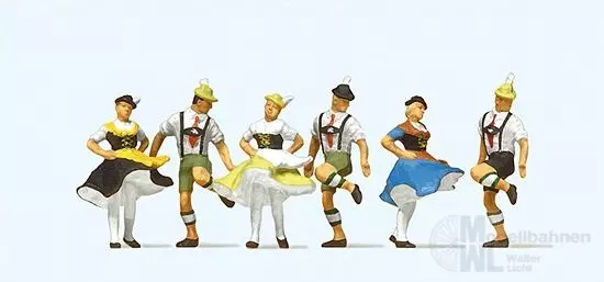 Preiser 10240 - Schuhplattler H0 1:87