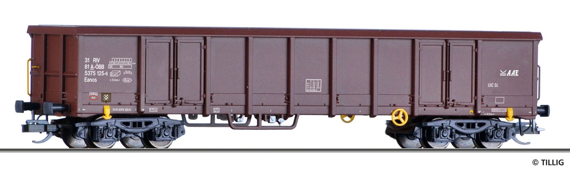 Tillig 15670 - Güterwagen offen ÖBB Ep.VI AAE-Mietwagen TT 1:120