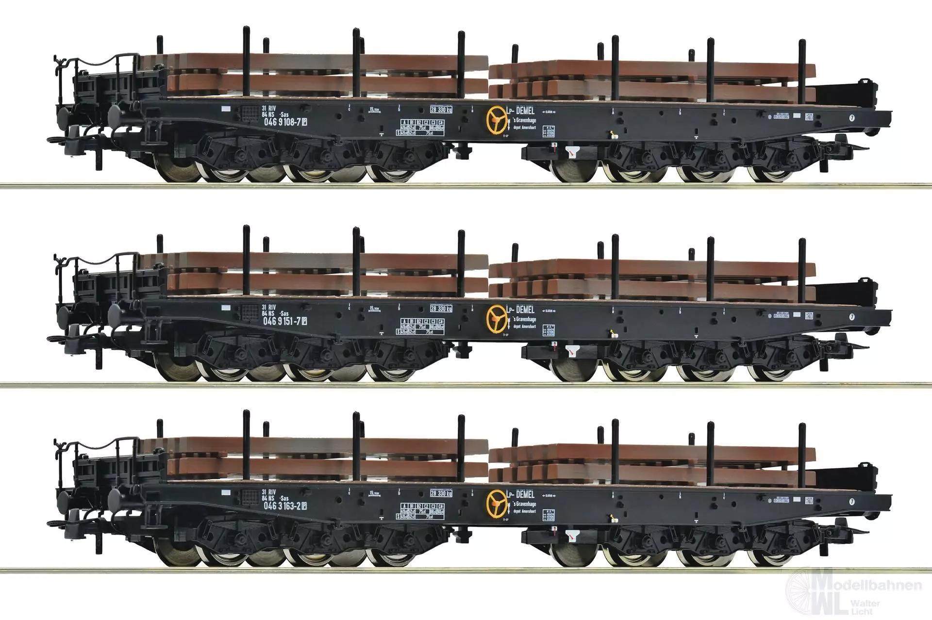 Roco 6600263 - Schwerlastwagen Set NS Ep.IV 3.tlg. H0/GL