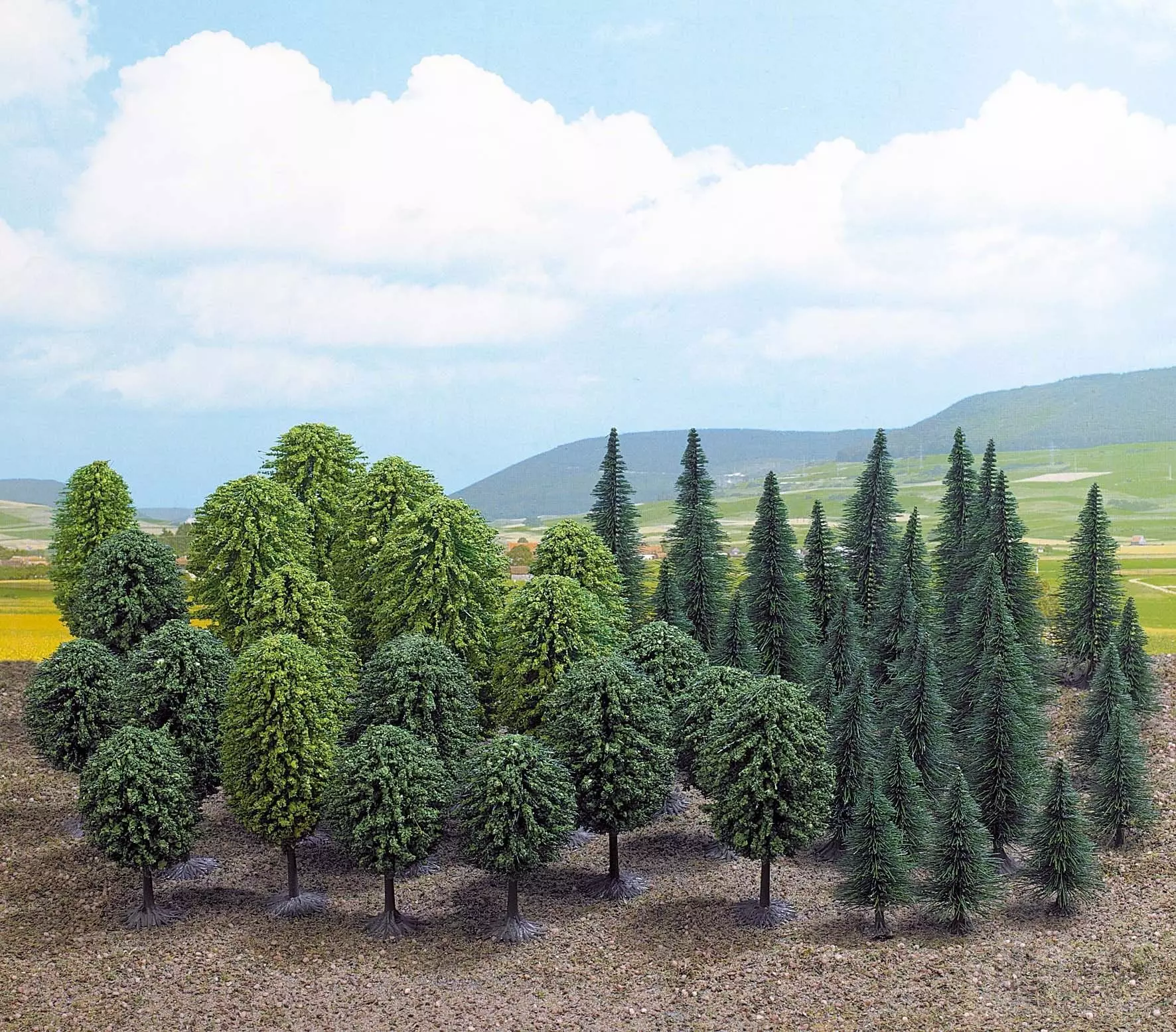 Busch 6491 - Mischwald 50 Stck. H0 1:87