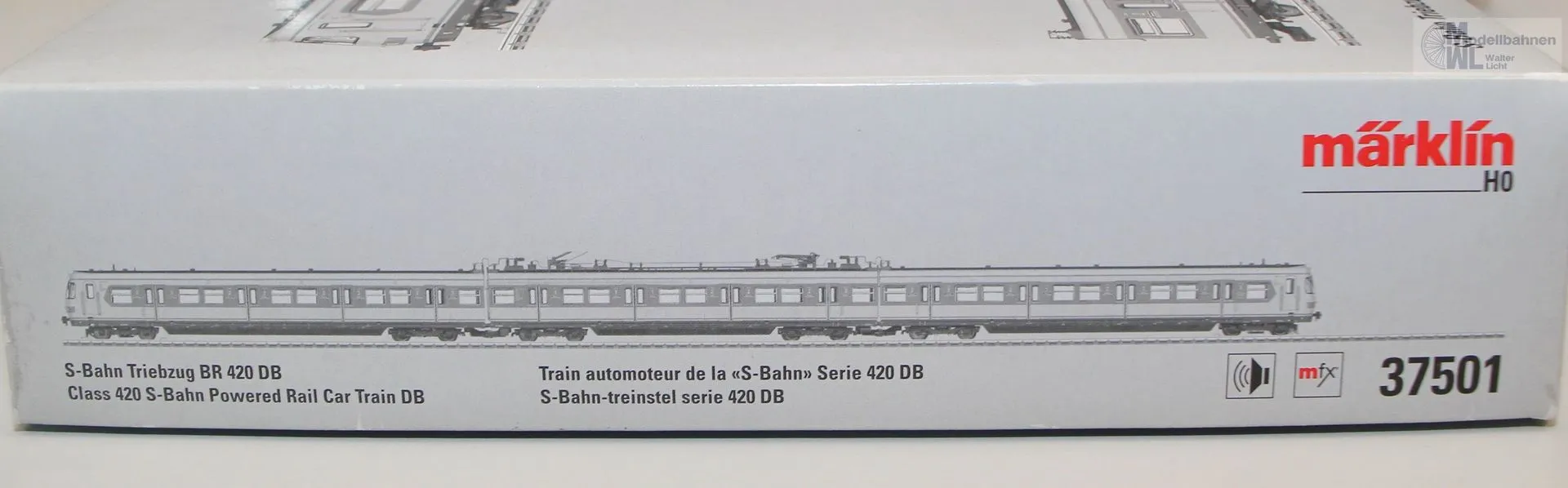 Märklin 37501 - MÄRKLIN - Triebzug BR 420 DB Ep.IV S-Bahn orange H0/WS Sound mfx