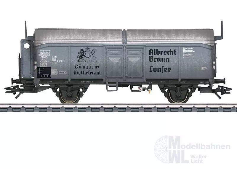Märklin 45087 - MÄRKLIN - Schiebedachwagen DB Ep.III Kmmks 51 H0/WS