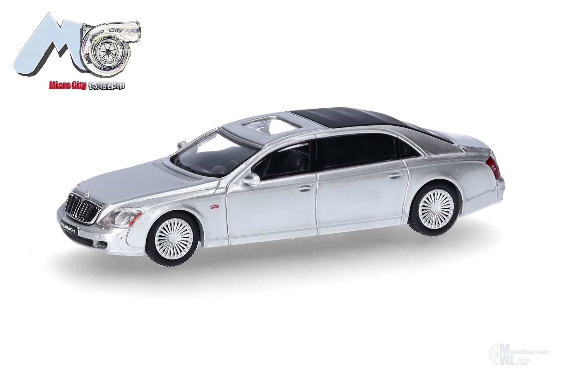Herpa 87MC000023 - Maybach 62S silber 2002-2013 H0 1:87