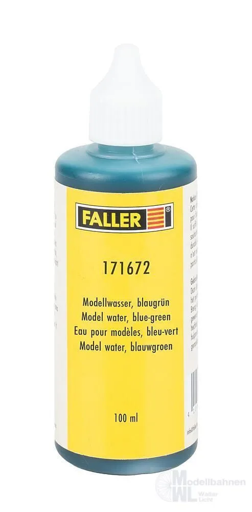 Faller 171672 - Modellwasser blaugrün 100 ml H0 1:87