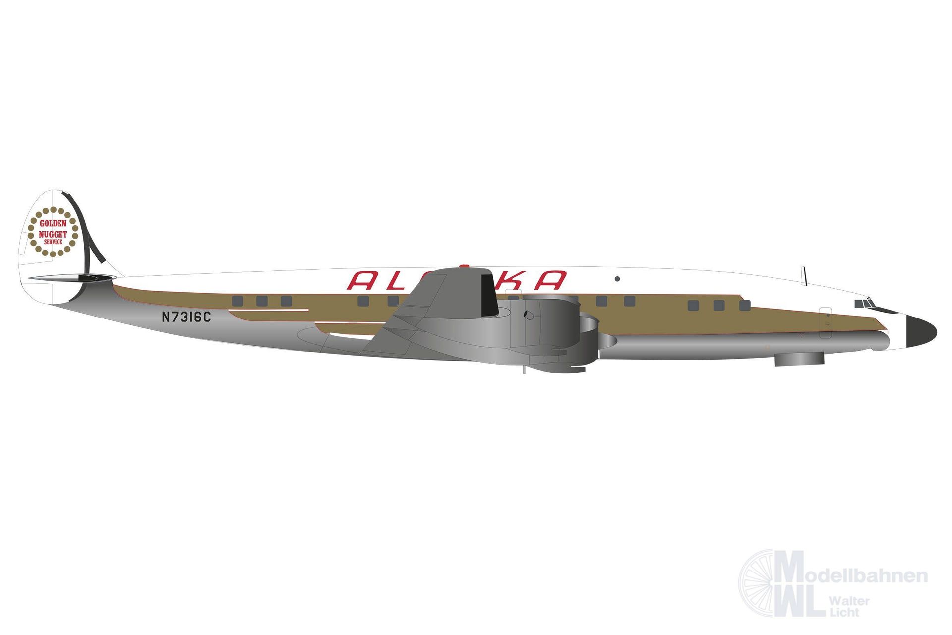 Herpa 573023 - Lockheed L-1649A Alaska Airlines 1:200