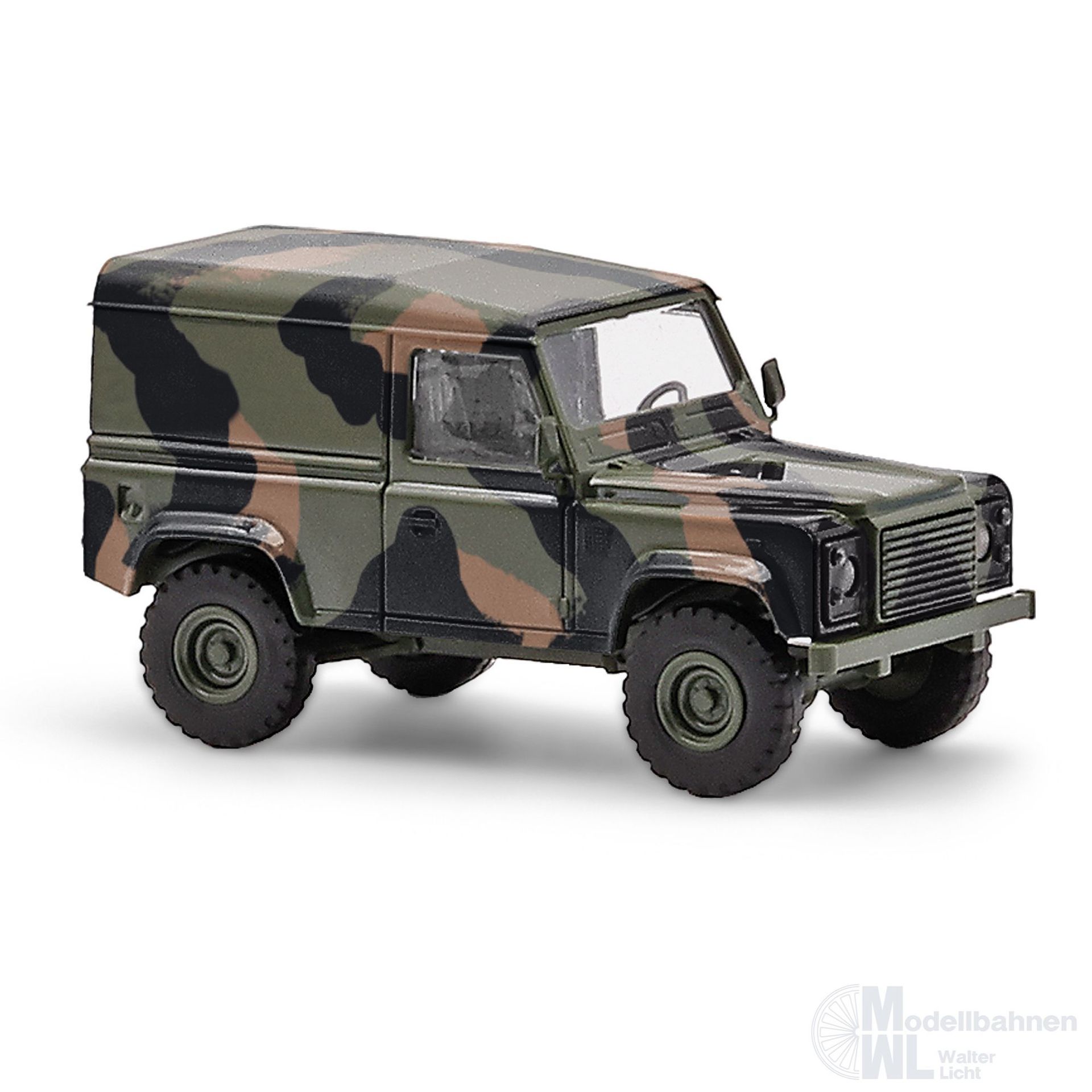 Busch 54355 - Land Rover Defender 90 Kasten Militär Bj.1983 H0 1:87 Busch 54355 - Land Rover Defender 90 Kasten Militär Bj.1983 H0 1:87