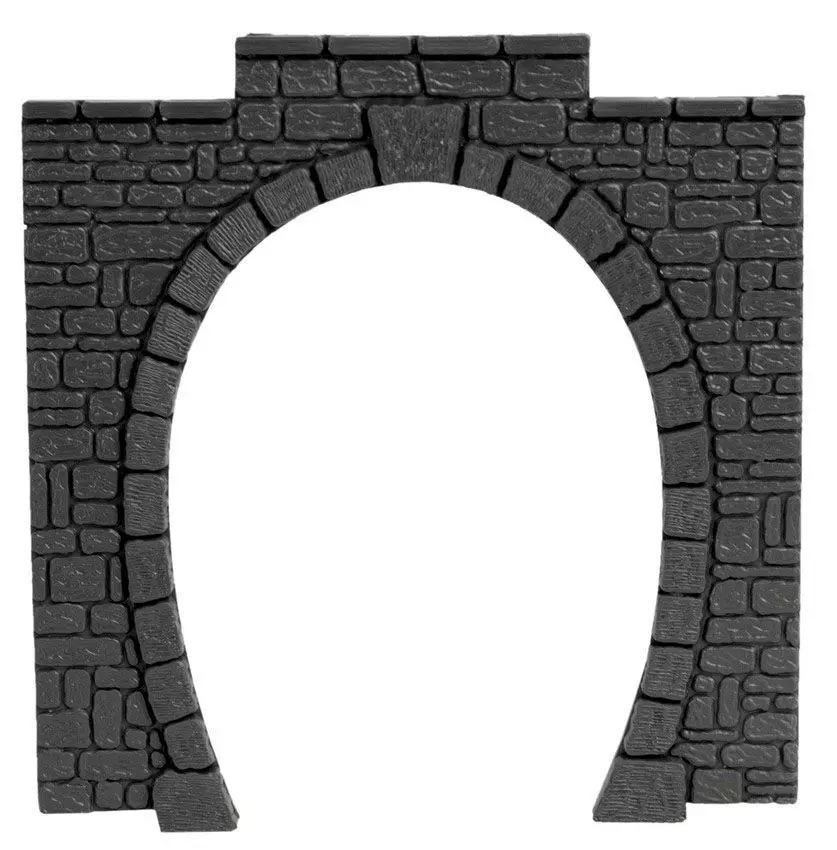 Noch 60010 - Tunnel-Portal 1-gleisig, 2 Stück, 11 x 11 cm H0 1:87