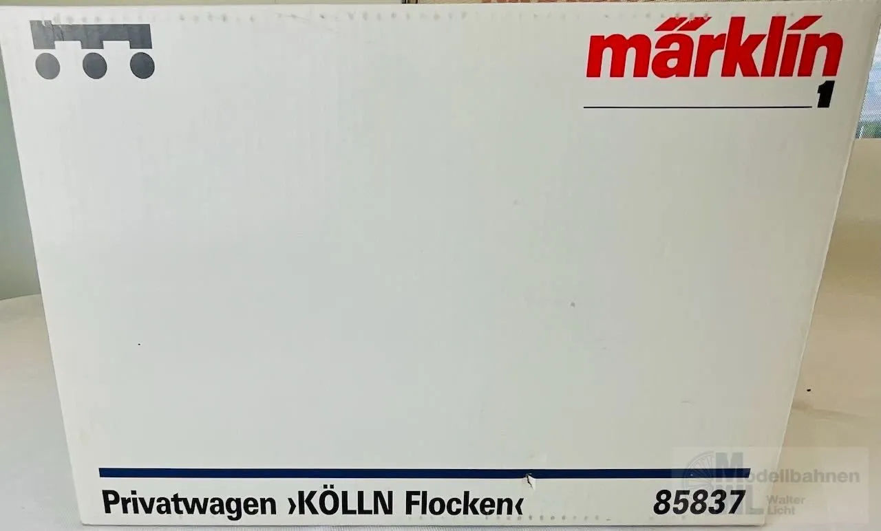 Märklin 85837.1 - MÄRKLIN - Güterwagen gedeckt DRG Ep.II Köln Flocken  Spur 1