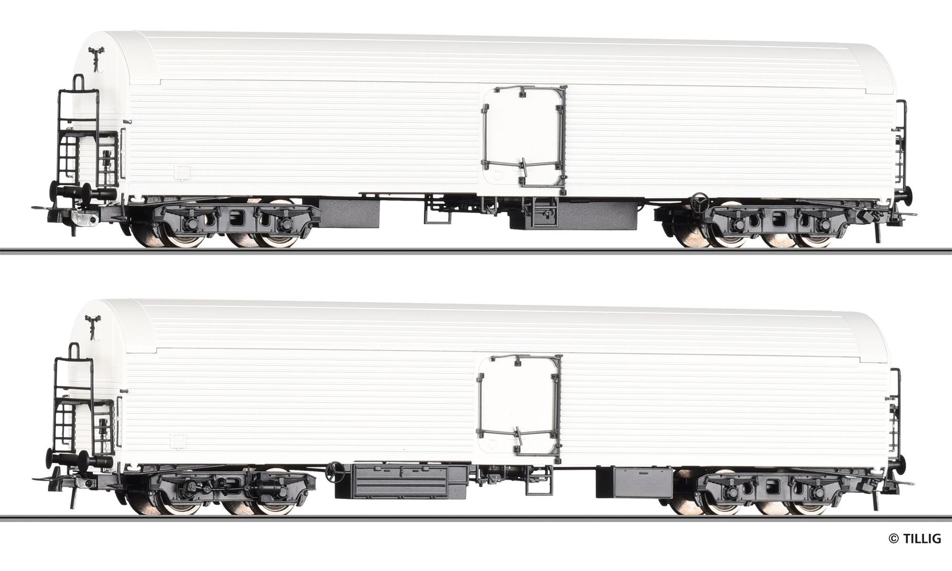 tl70075-70077_0 Tillig 70075 - Güterwagenset Eiskühlwagen DR Ep.III 2.tlg. H0/GL