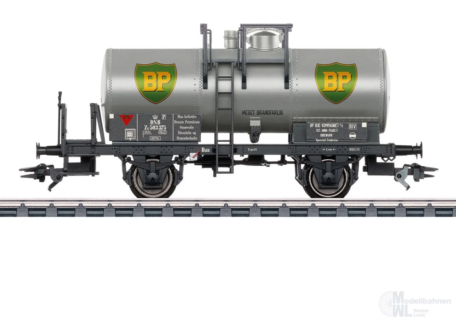 Märklin 46486 - Kesselwagen DSB Ep.III BP H0/WS