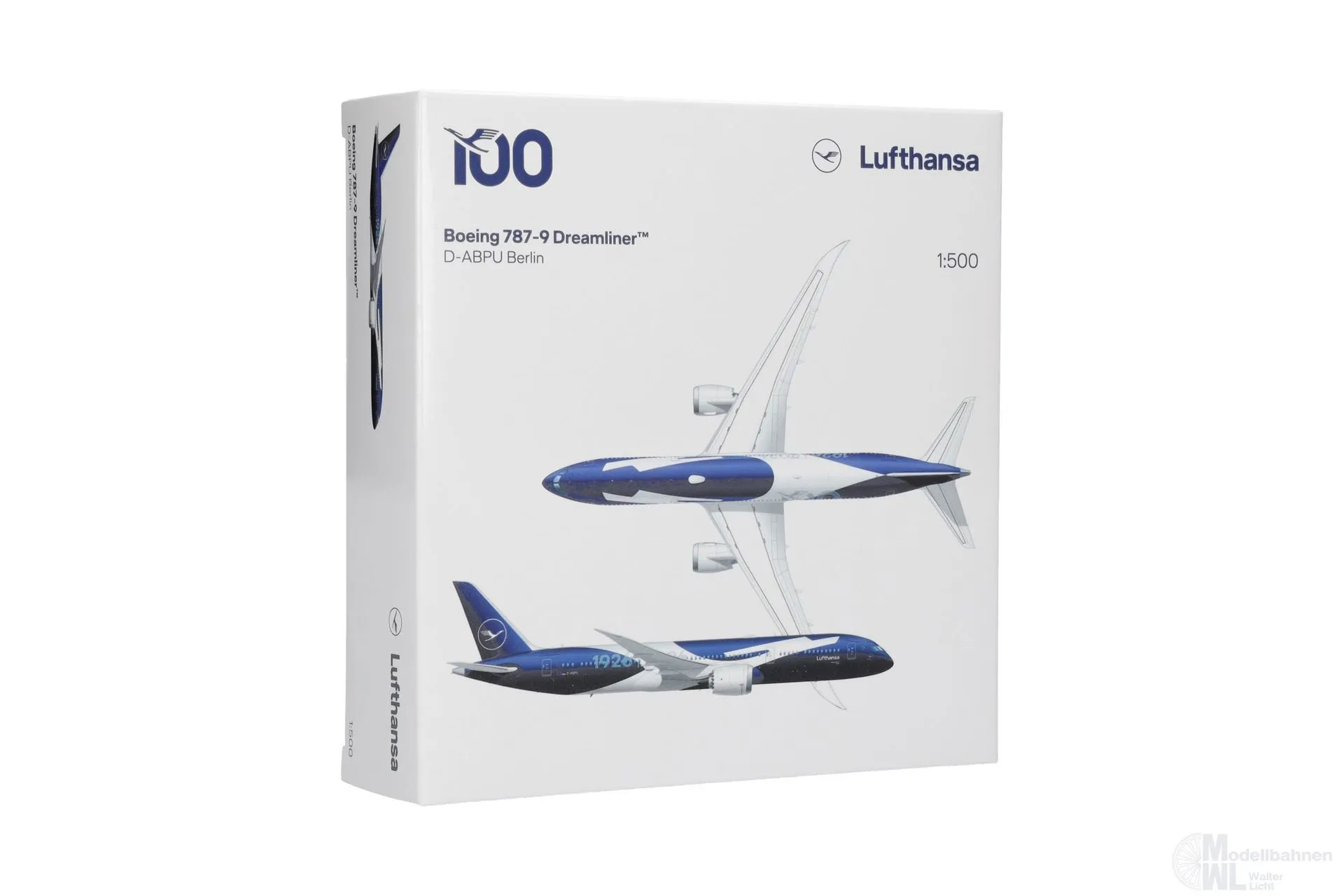 Herpa 538947 - Boeing 787-9 Lufthansa 100 Jahre 1:500