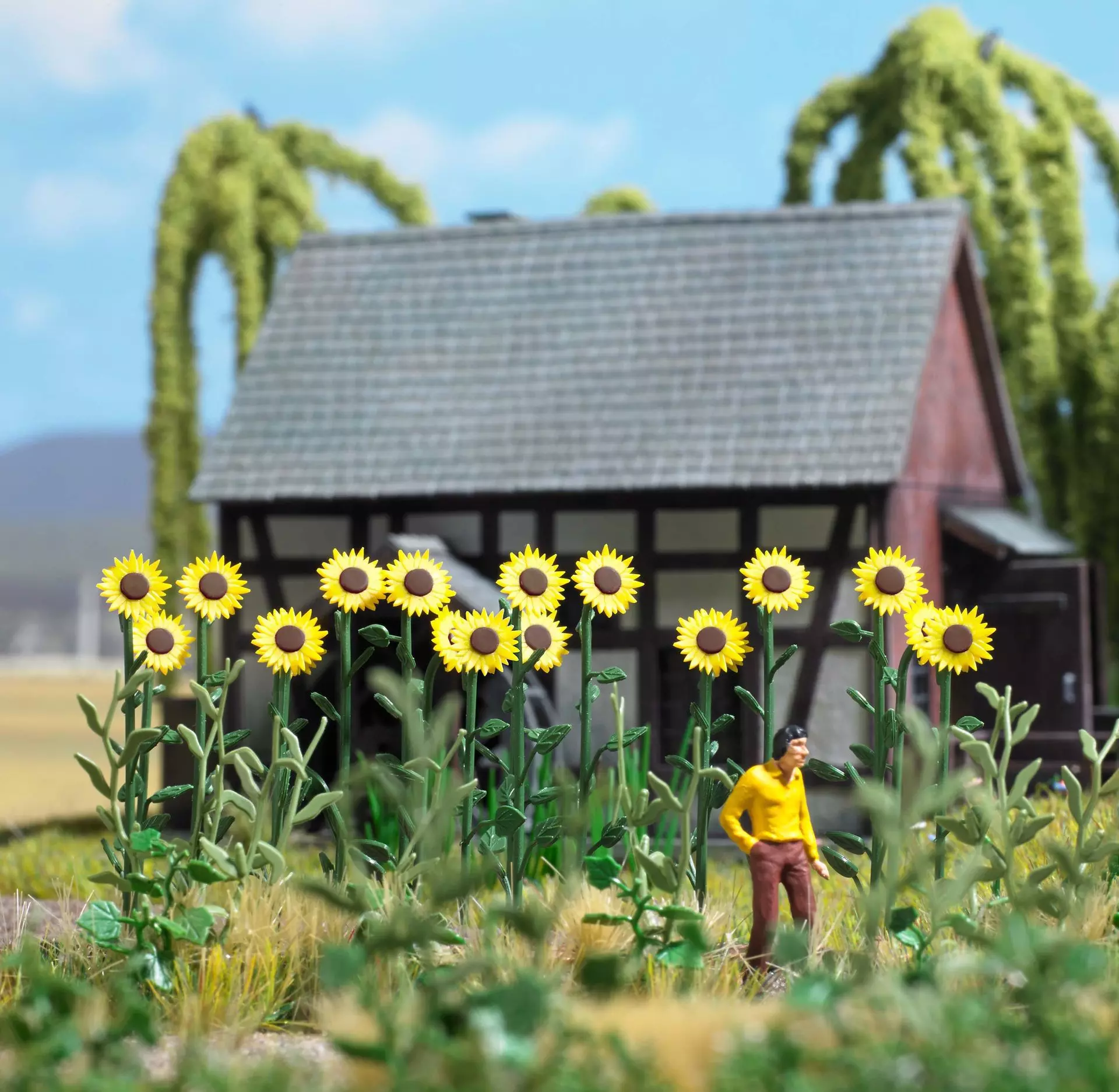 Busch 1261 - Riesen-Sonnenblumen H0 1:87