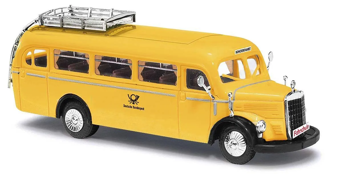 Busch 41013 - Mercedes O-3500 Deutsche Bundespost Fahrschule H0 1:87