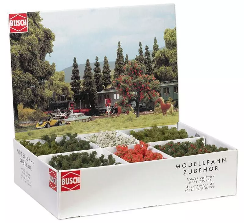 Busch 6334 - 45 Laub-/Obstbäume H0 1:87