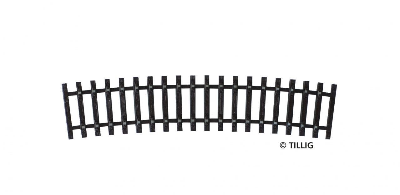 Tillig 83012 - Schwellenband gebogen R32 R396 mm / 15° TT 1:120 Tillig 83012 - Schwellenband gebogen R32 R396 mm / 15° TT 1:120