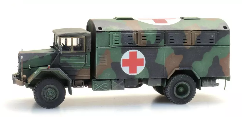 ARTITEC b.v. 6870419 - BRD MAN 630 L2 A Großraum-Krankenkraftwagen (KrKw GR) H0 1:87