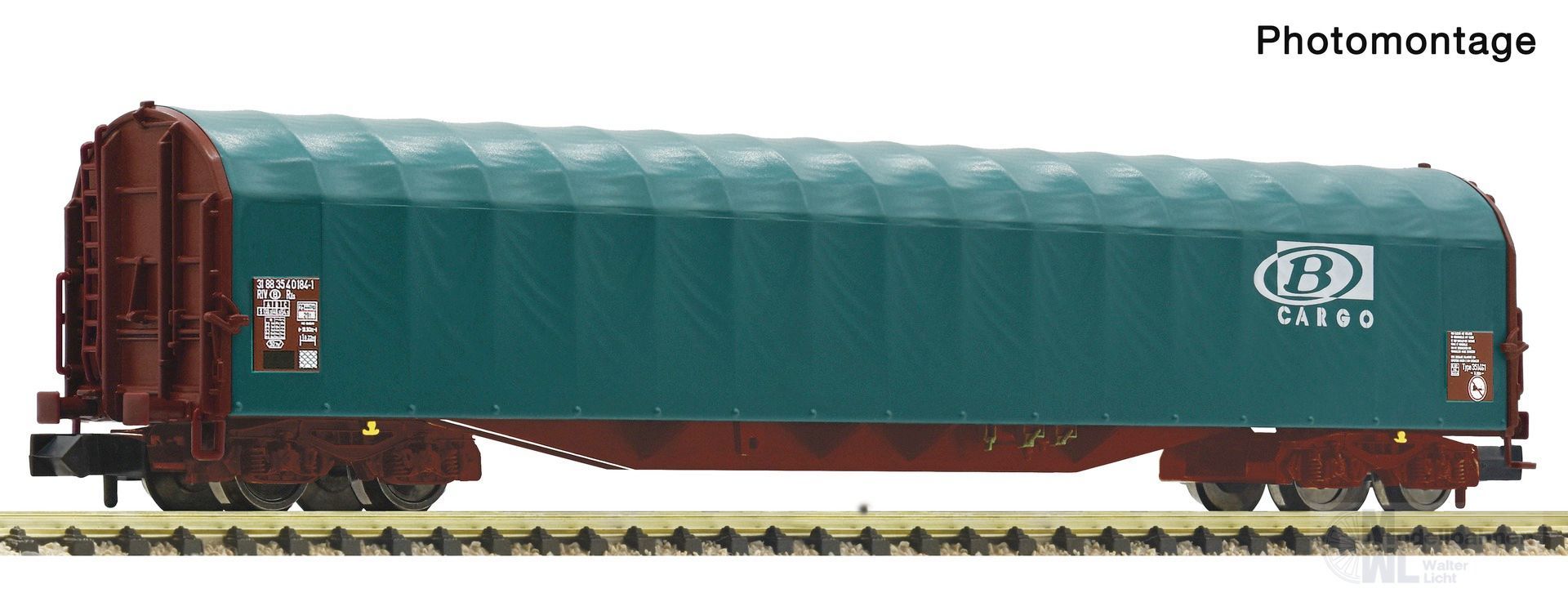 Fleischmann 6660164 - Schiebeplanenwagen SNCB Ep.V/VI N 1:160