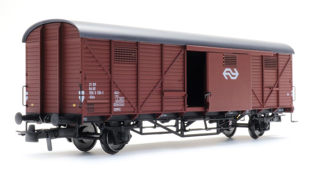 ARTITEC b.v. 20.310.07 - Güterwagen ged. NS Ep.IV Gbls 118-1 braun H0/GL