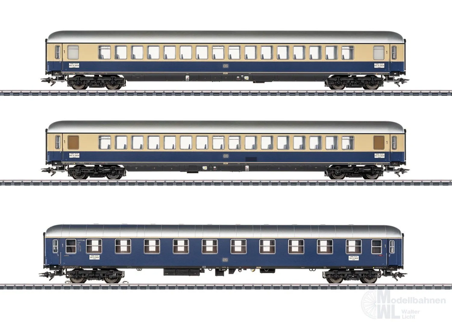 Trix 23113 - PROFI-CLUB Schnellzugwagen Set DB Ep.III 3.tlg. H0/GL