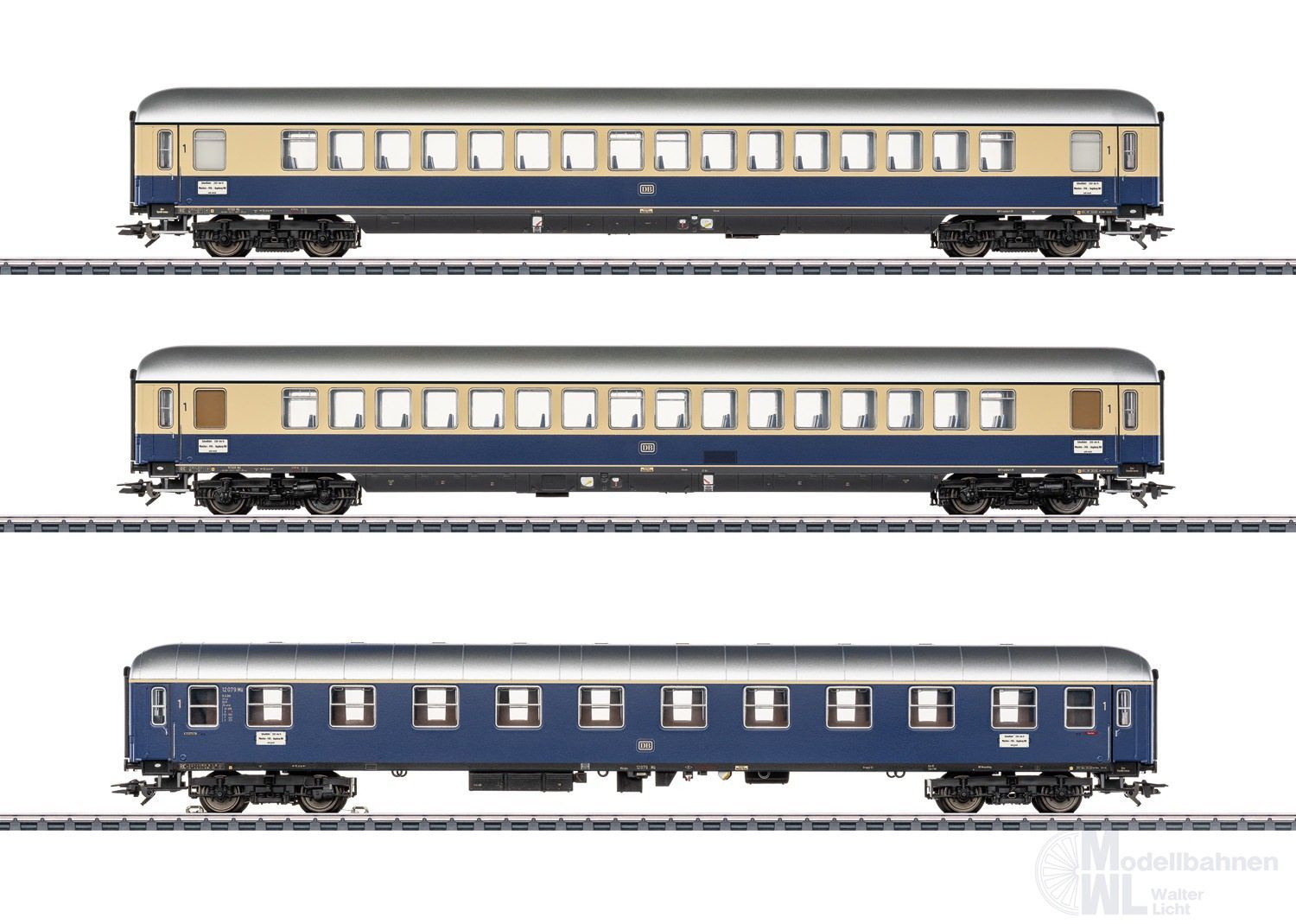 Trix 23113 - PROFI-CLUB Schnellzugwagen Set DB Ep.III 3.tlg. H0/GL
