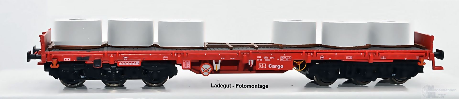NPE NW22986 - Schwerlastwagen DB Ep.V Salmms 454 Coils alum. H0/GL