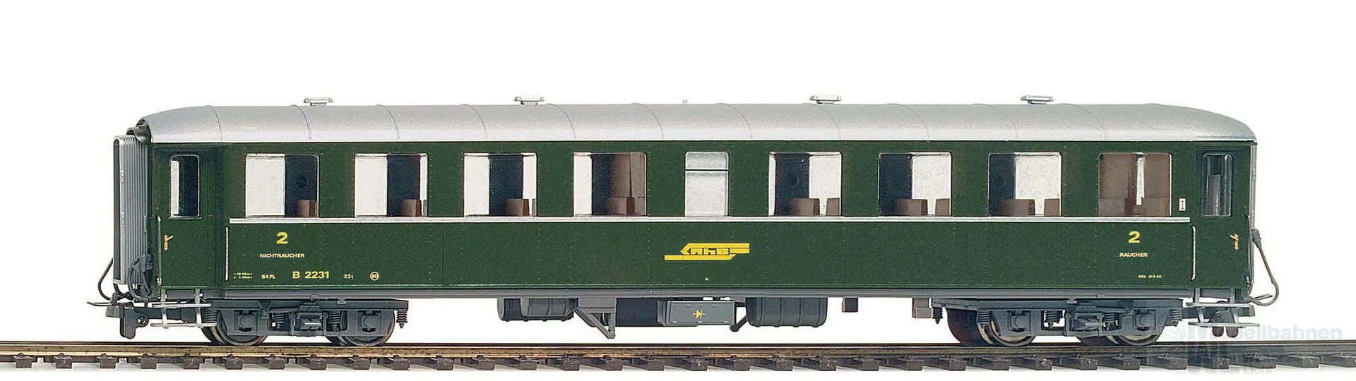 Bemo 3260119 - Personenwagen RhB Ep.III/IV B 2229 Stahlwagen H0m