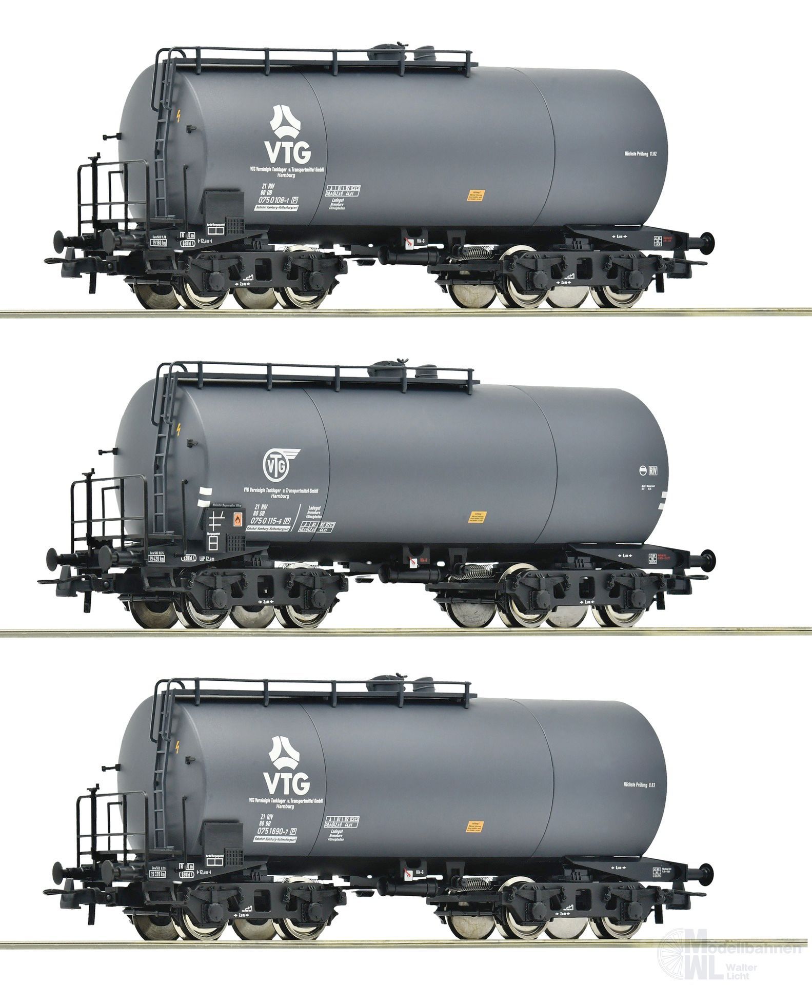 Roco 6600162 - Kesselwagen DB Ep.IV VTG 3.tlg. H0/GL