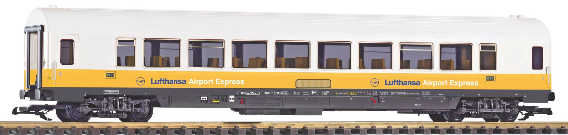 Piko 37668 - Personenwagen DB Ep.IV Bpmz 296 Lufthansa SPUR G 1:22,5 Piko 37668 - Personenwagen DB Ep.IV Bpmz 296 Lufthansa SPUR G 1:22,5